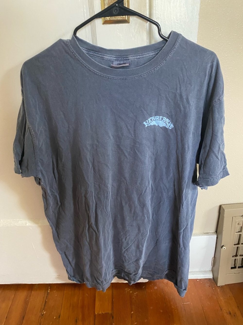 Comfort Colors Short Sleeve Tee in Slate Gray with Chest Logo